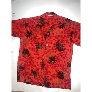 Hawaiian Togs Shirt Vintage 60s 70s Aloha Loop Collar 100% Cotton Size MEDIUM